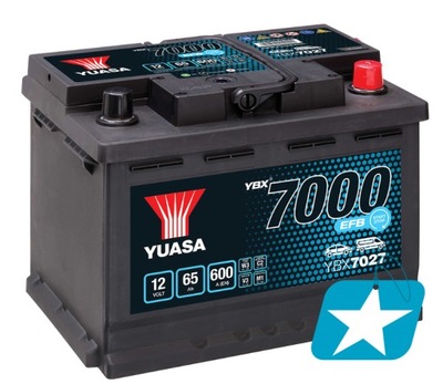 YUASA YBX7027 EFB 65Ah 600A 