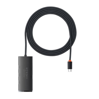 Hub 4w1 Baseus Lite USB-C 4xUSB 3.0 2m czarny