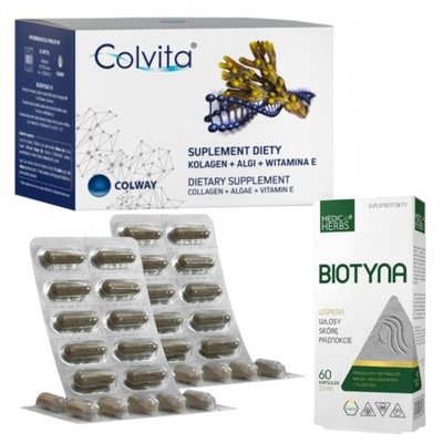 COLWAY COLVITA KOLAGEN 120 KAPS. NA STAWY BIOTYNA