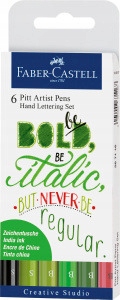 Pisaki Faber Castell do Handletteringu 6 szt