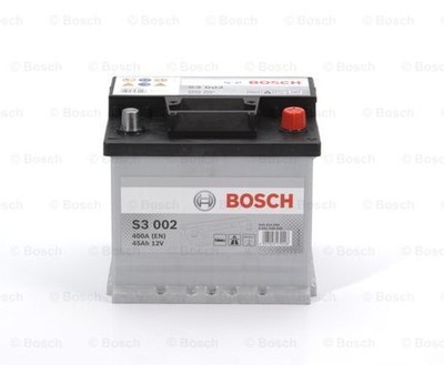 АКУМУЛЯТОР BOSCH 45AH 400A P+ S3