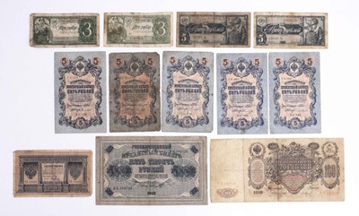ROSJA - ZESTAW BANKNOTÓW 1898-1938 (NR 60)