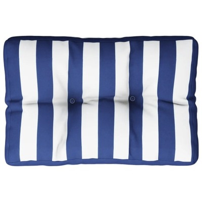 Poduszka na paletę, niebiesko-białe paski, 60x40x1
