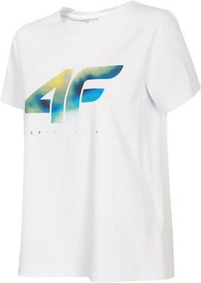 T-shirt damski 4F oversize TSD023 biały XS