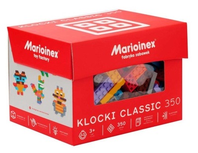 MARIOINEX Klocki Classic 350 szt. konstrukcyjne