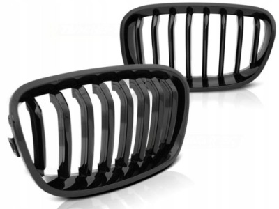 Решётка радиатора решётки радиатора bmw 1 f20 f21 11-14r black блеск фото №1