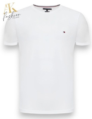 T-shirt Męski Tommy Hilfiger MW0MW10800 Biały r. L
