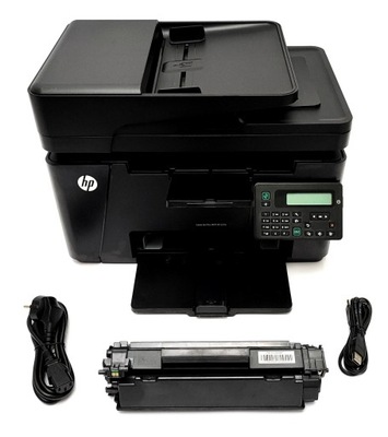 HP LaserJet Pro MFP M127fn, (0-10K), pełen toner 100%, kable