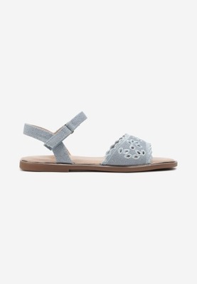 Born2Be Niebieskie Sandały 36 Materiał tekstylny