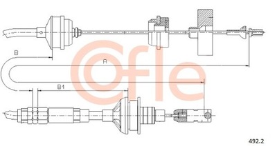 COFLE 492.2 ТРОС SPRZ. EVASION JUMPY SCUDO ZETA 1480346080 2150T1