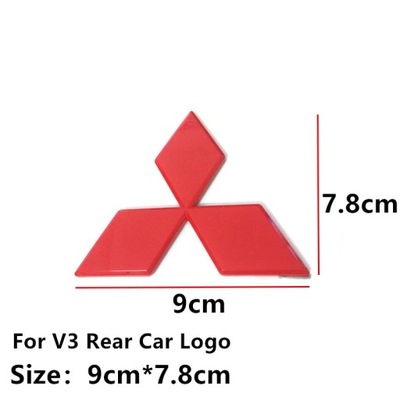 EMBLEMA ABS PARA MITSUBISHI LANCER PAJERO V3 DELANTERO REJILLA DE RADIADOR AUTO  