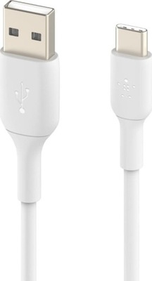 Kabel USB Belkin USB-A - USB-C 1 m Biały (CAB001bt1MWH)