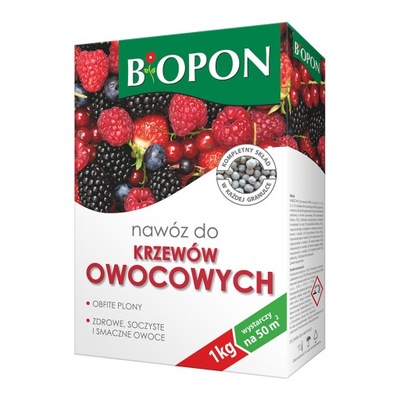 Nawóz do krzewów owocowych granulat 1kg