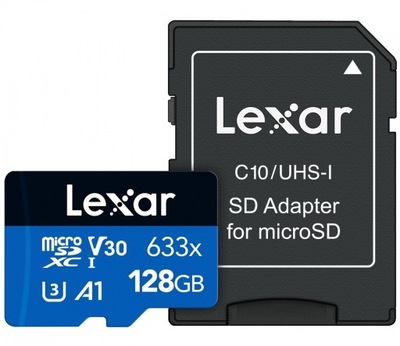 Karta pamięci LEXAR microSDXC 128GB + Adapter