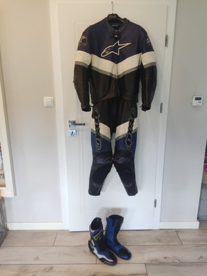 Kombinezon dwuczęściowy ALPINESTARS 52+ buty 43