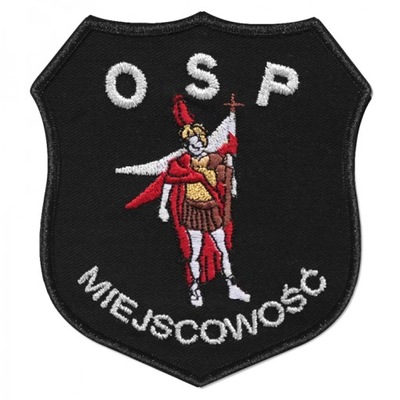 S36 Emblemat OSP ŚW. FLORIAN + MIEJSCOWOŚĆ