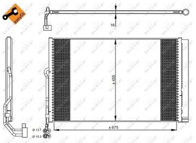 RADIATOR AIR CONDITIONER NRF 350324  