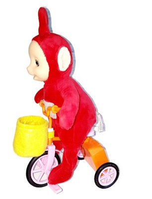 TELETUBISIE PO na jeżdzacym ROWERKU TELETUBIŚ