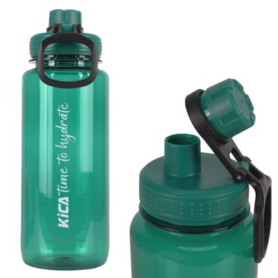 Butelka sportowa bidon na wodę z miarką 1L zielona