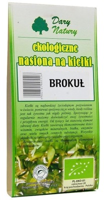 NASIONA BROKUŁU BIO NA KIEŁKI 30 g - DARY NATURY