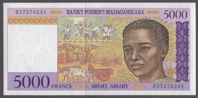 Madagaskar - 5000 franków 1995 (aUNC)
