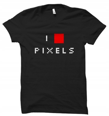 I LOVE PIXERLS retro koszulka t-shirt damskaM