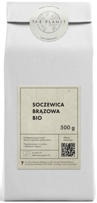 SOCZEWICA BRĄZOWA BIO 500 g - THE PLANET