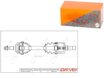 ПОЛУОСЬ ПРИВОДНАЯ PEUGEOT 307 03-08 L DRIVE+