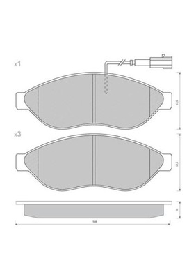 STARLINE BD S847P STARLINE PADS BRAKE DUC  