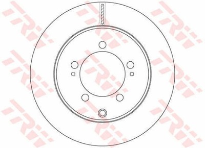 DISCOS DE FRENADO PARTE TRASERA TRW DF6274  