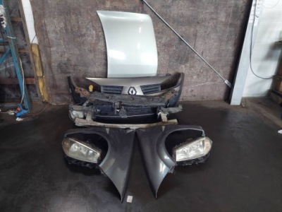 Kompletny перед капот бампер лампа крыло renault megane ii nv603 фото №1