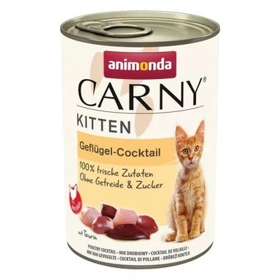 Animonda Carny Kitten mokra karma dla kociąt Koktajl drobiowy 400g