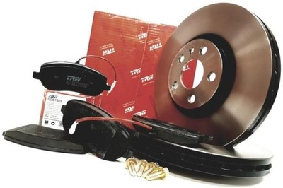 Trw гальмівні диски + гальмівні колодки перед peugeot expert 807 285mm фото №1