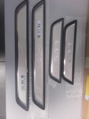 Накладки пороговые mazda cx-5 фото №1