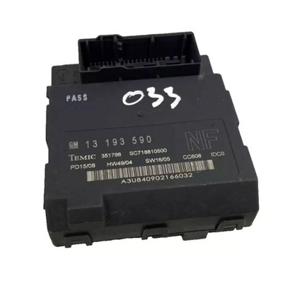 Модуль комфорту opel оригінальний номер 13193590 nf фото №1