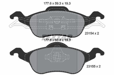 TEXTAR 2315402 TRINKELĖS STABDŽIŲ 