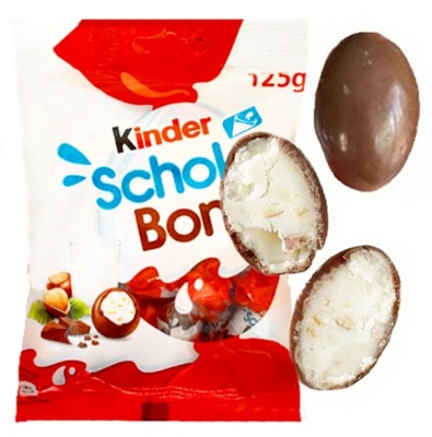 Kinder SCHOKO BONS czekoladki z nadzieniem orzechowym 125g