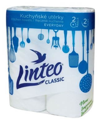 Ręcznik papierowy LINTEO Classic biały 2 rolki