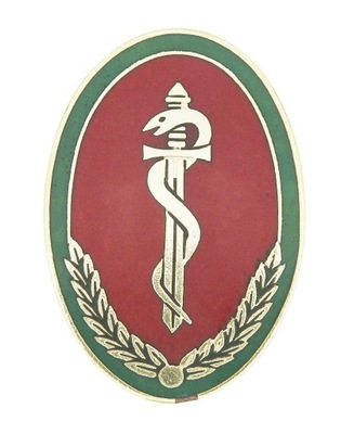 Odznaka Służba Weterynaryjna Wojska Polskiego - NR - wersja złota - RRR