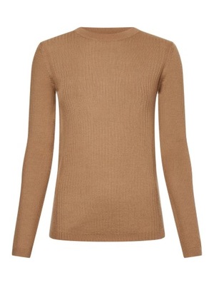 Damski Sweter Prążkowany Calvin Klein Brązowy XS