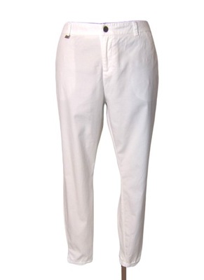 RESERVED spodnie białe na lato 42/44 letnie damskie