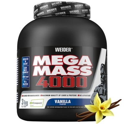 Weider Mega Mass 4000 3 kg - Wanilia | Mass Gainer