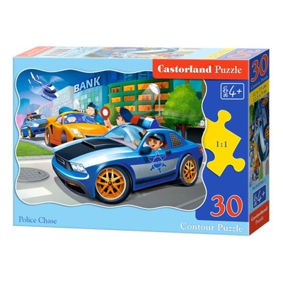 003785 CASTORLAND PUZZLE 30el POLICYJNY POŚCIG