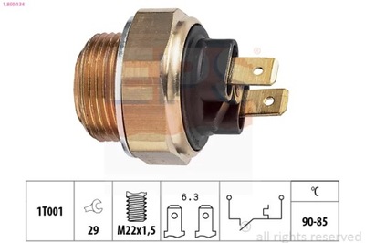 JUNGIKLIS VENTILIATORIAUS CITROEN 1-850-134 