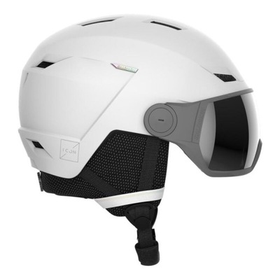 KASK NARCIARSKI DAMSKI SALOMON ICON LT VISOR FLS S2 WHITE M 56-59 cm 415293