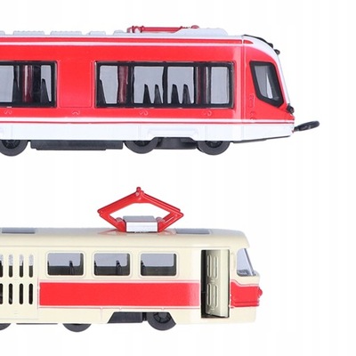 4szt. zestaw Model autobusu tramwaj prezent