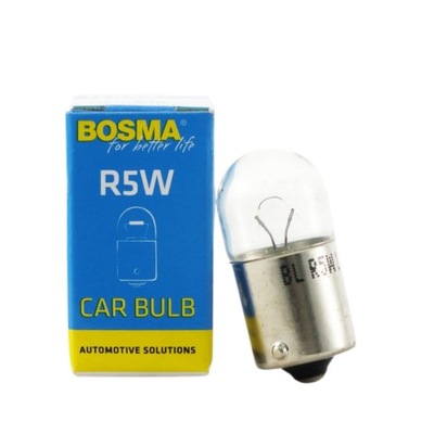 BOSMA LUZ 12V 5W R5W BA15S 18X37MM  