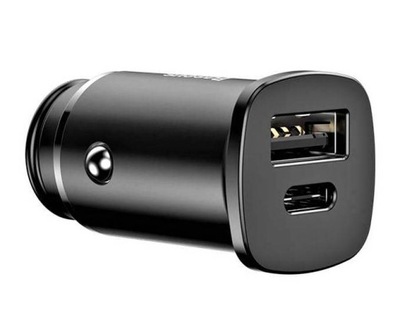 SZYBKA ŁADOWARKA samochodowa USB-C USB Baseus QC