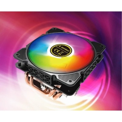 GEMBIRD WENTYLATOR CPU HURACAN ARGB X140, LED, 12CM, 100W, 4PIN