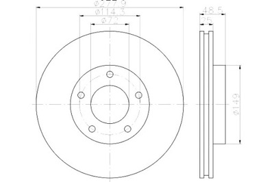 MINTEX ГАЛЬМІВНІ ДИСКИ ГАЛЬМІВНІ BP4Y3325XB C24Y3325XC9A C2